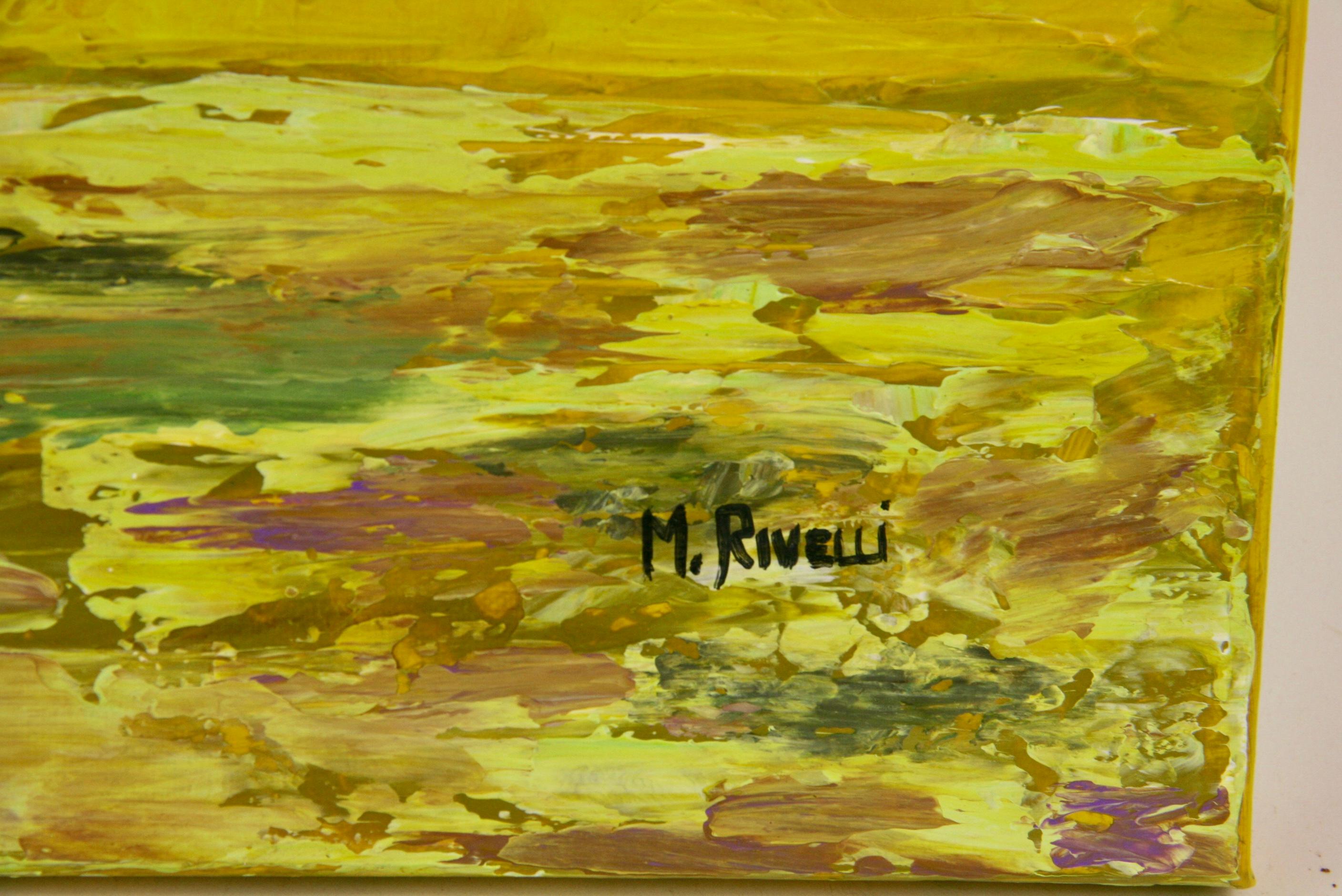 M.Rivelli Black Pitcher Floral Still Life at 1stDibs