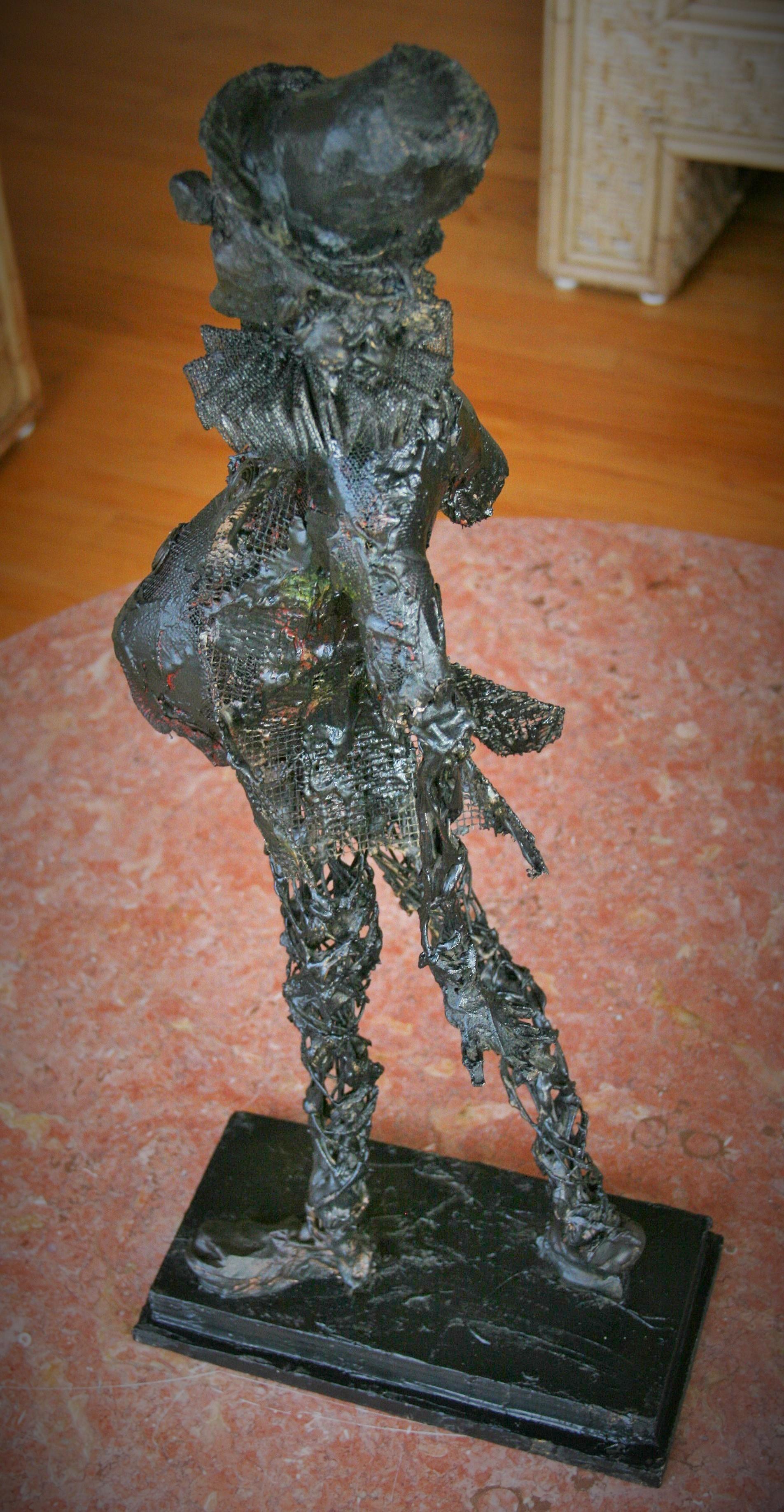 Mid Century Figural Wire Sculpture by J.Pena 1974 9
