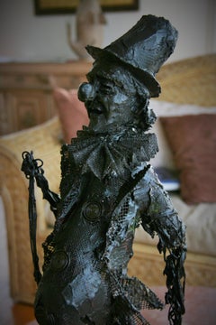 Mid Century Figural Wire Sculpture by J.Pena 1974