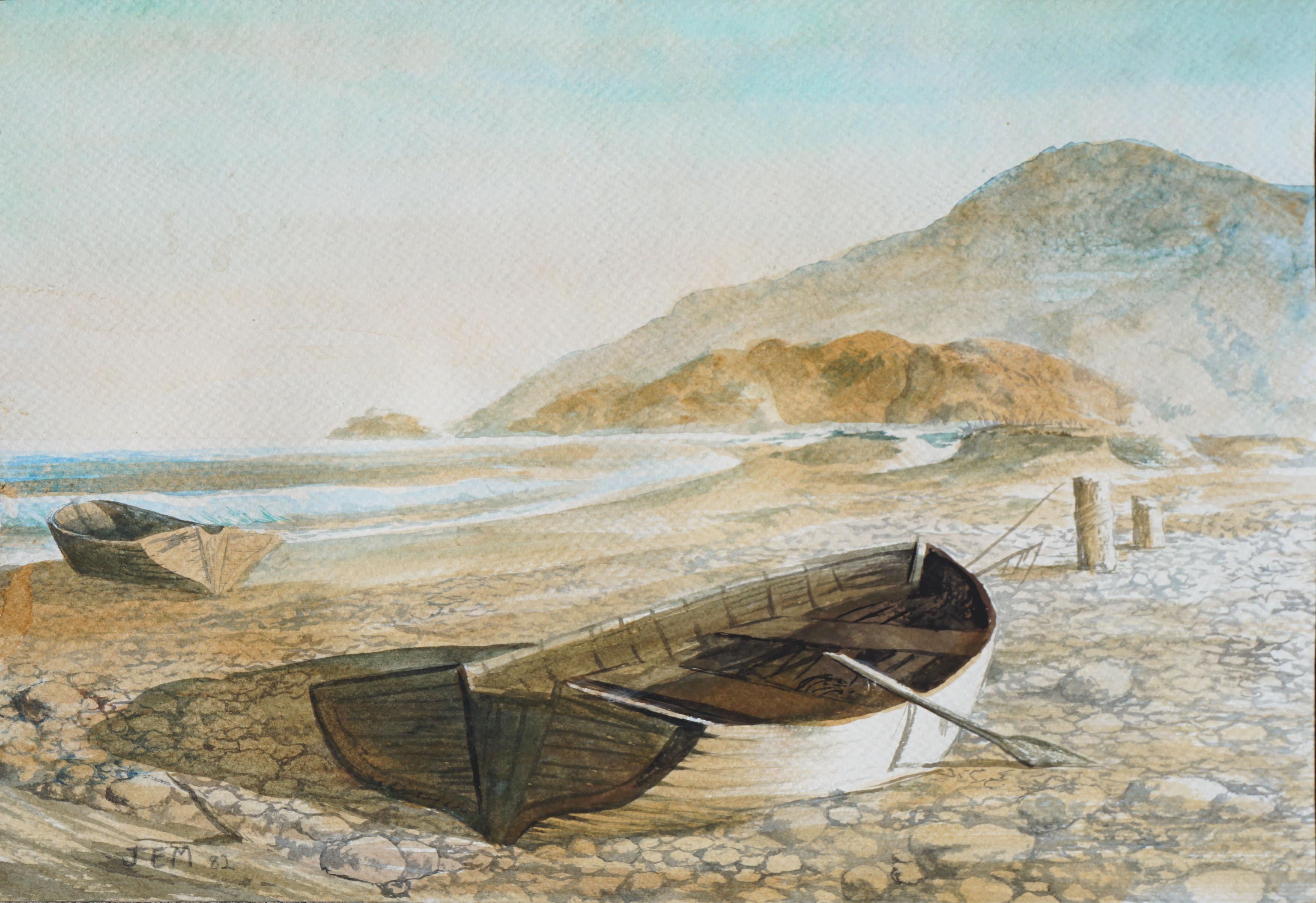 John E. Mason Landscape Painting - Low Tide Landscape