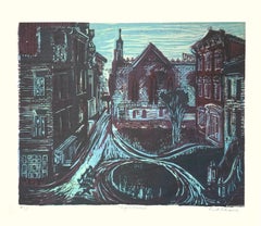 Nightrise Woodcut, 1939