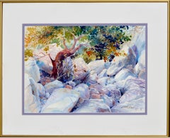 Rocky Landscape Watercolor 