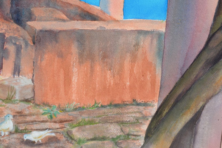 Isabel McCauley Large Scale Triptych Watercolor Landscape Paradise Cove For Sale at 1stDibs