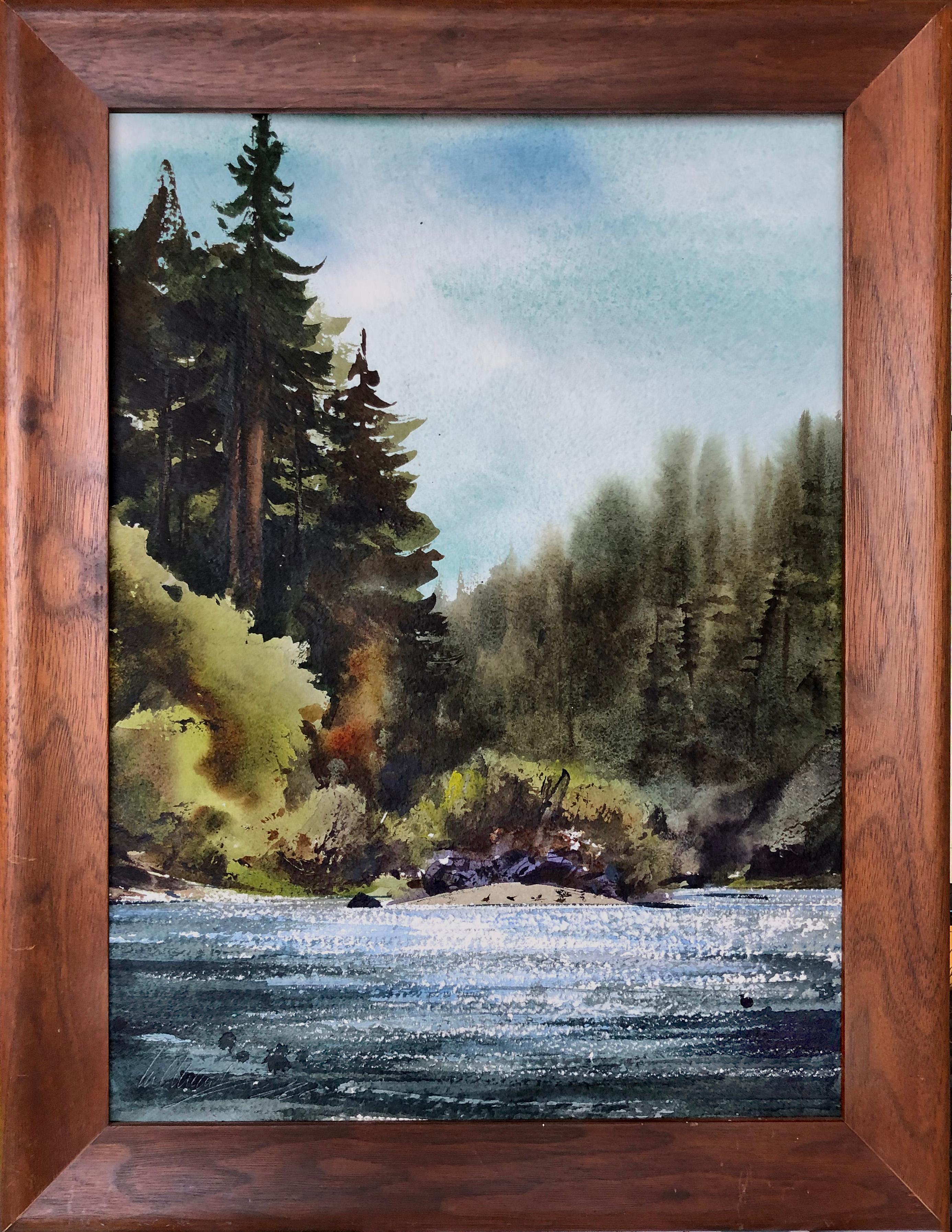 Landscape Art di William Matthews - Paesaggio della California -- Paesaggio del fiume russo a Bohemian Grove