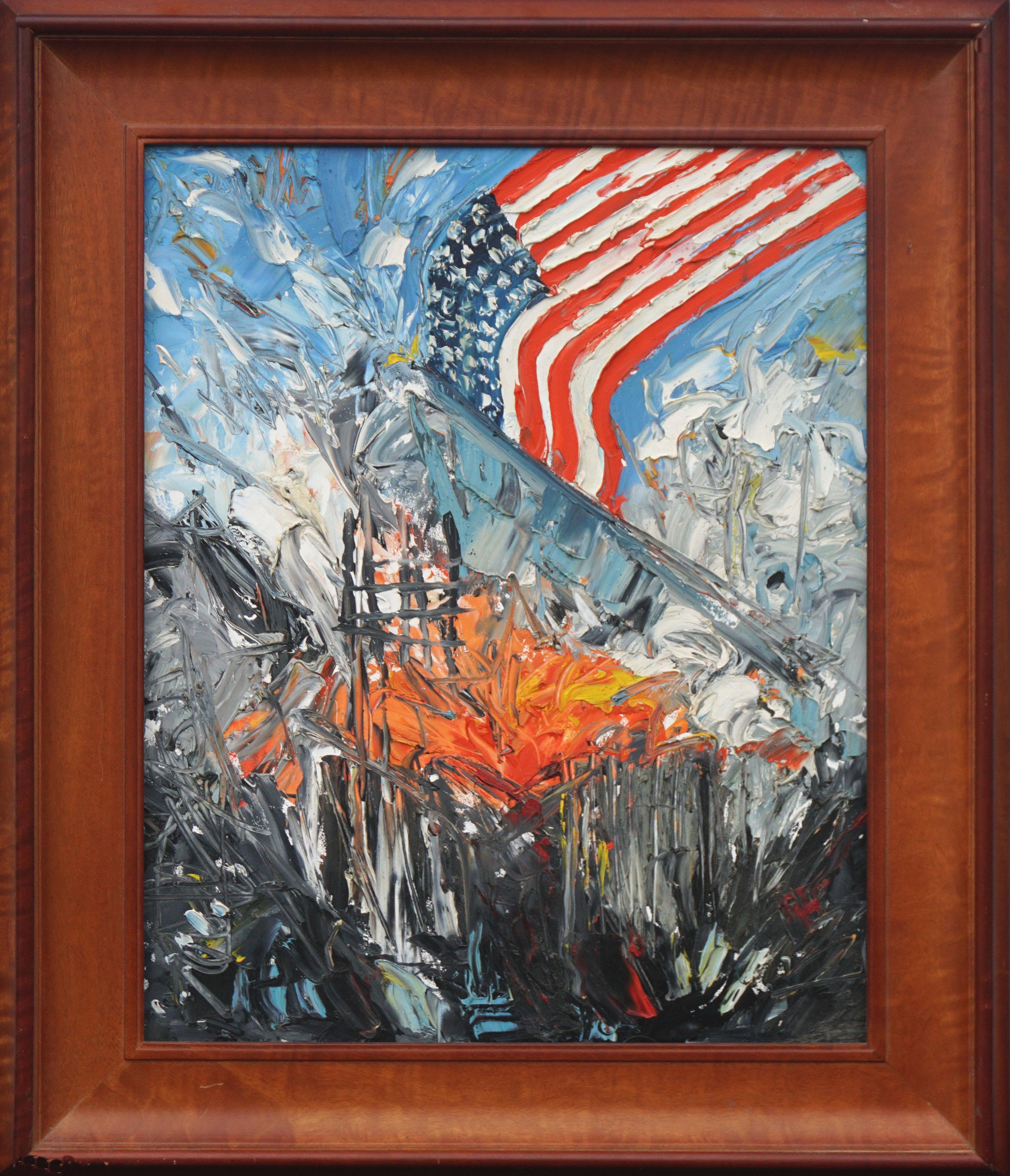 America Rising - Patriotic Figurative Abstract