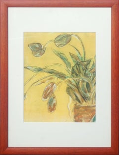 "Dettaglio tulipani" - Litografia di natura morta botanica