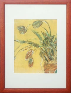 Retro "Tulips Detail" - Botanical Still Life Lithograph