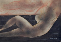 Two Reclining Nudes - Modern Figurative Abstract