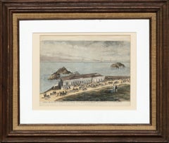 The Cliff House, San Francisco - Hand Colored Engraving