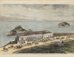The Cliff House, San Francisco - Hand Colored Engraving