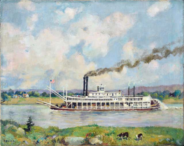 riverboat oil paintings for sale