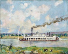 Vintage "The Hudson Paddle Wheel" Riverboat Journey