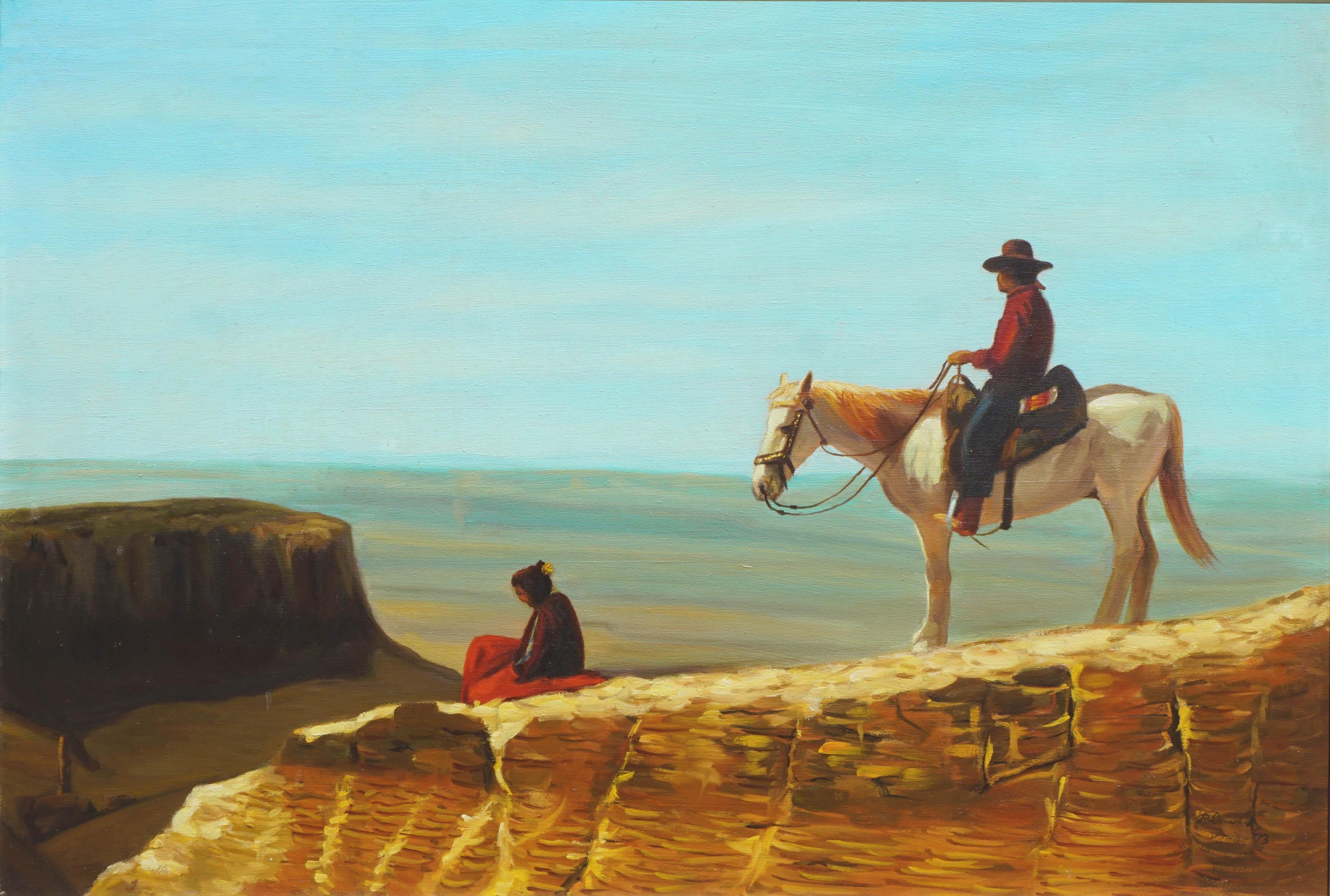 View From the Mesa  - Painting by R. David