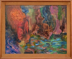 Shimmering Pond in the Woods Abstract 1960