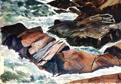 Ozean-Studie und Felsen-Meerblick