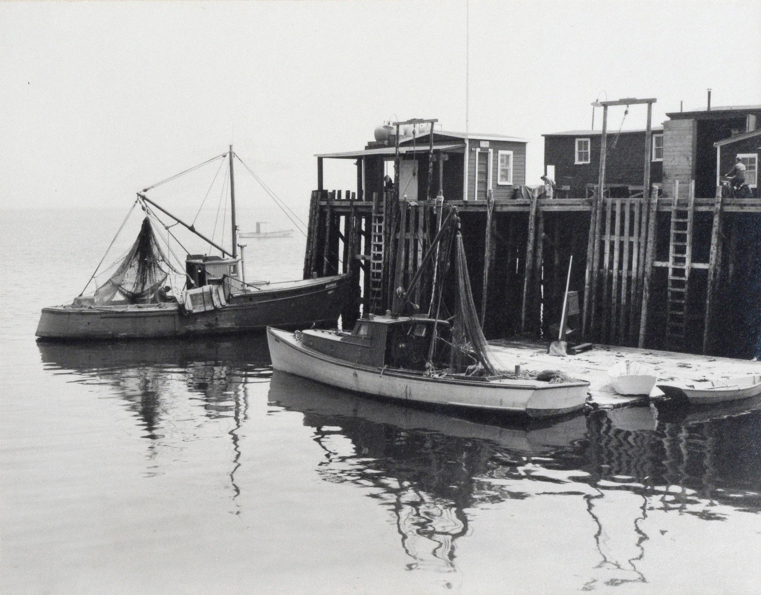 Manset Fish Wharf - Photograph by Willis H Ballard