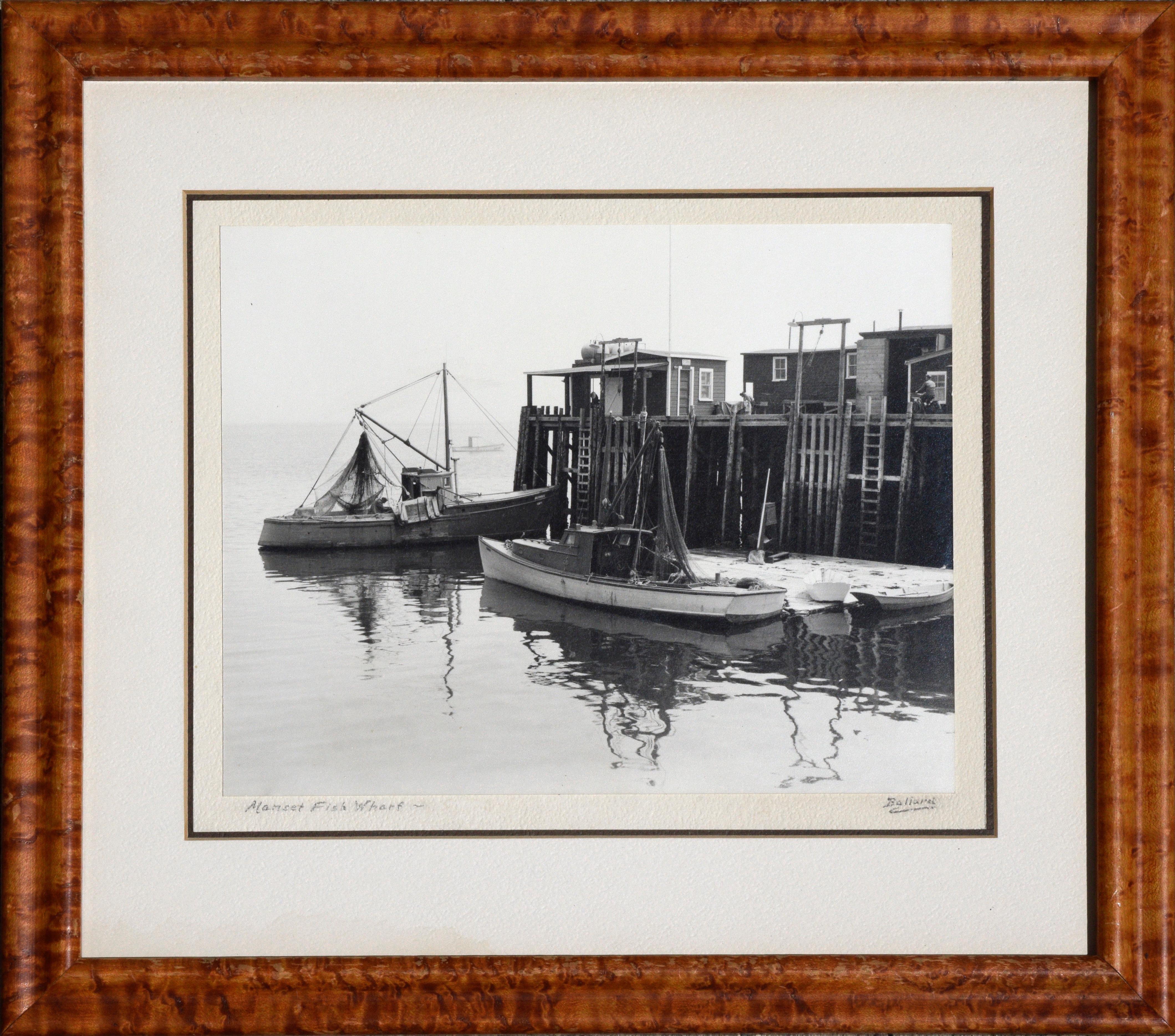 Willis H Ballard Black and White Photograph - Manset Fish Wharf
