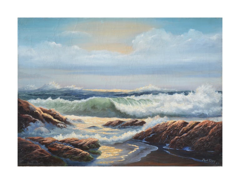Paul Tilley Mid Century Carmel Seascape at 1stDibs