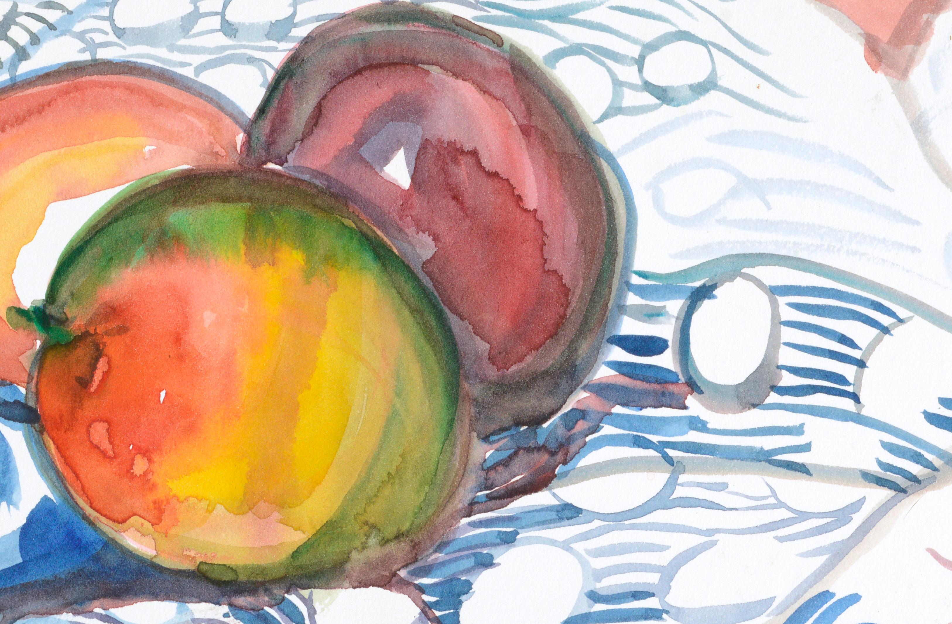 Stillleben mit Äpfeln (Amerikanischer Impressionismus), Art, von Virginia Hughins