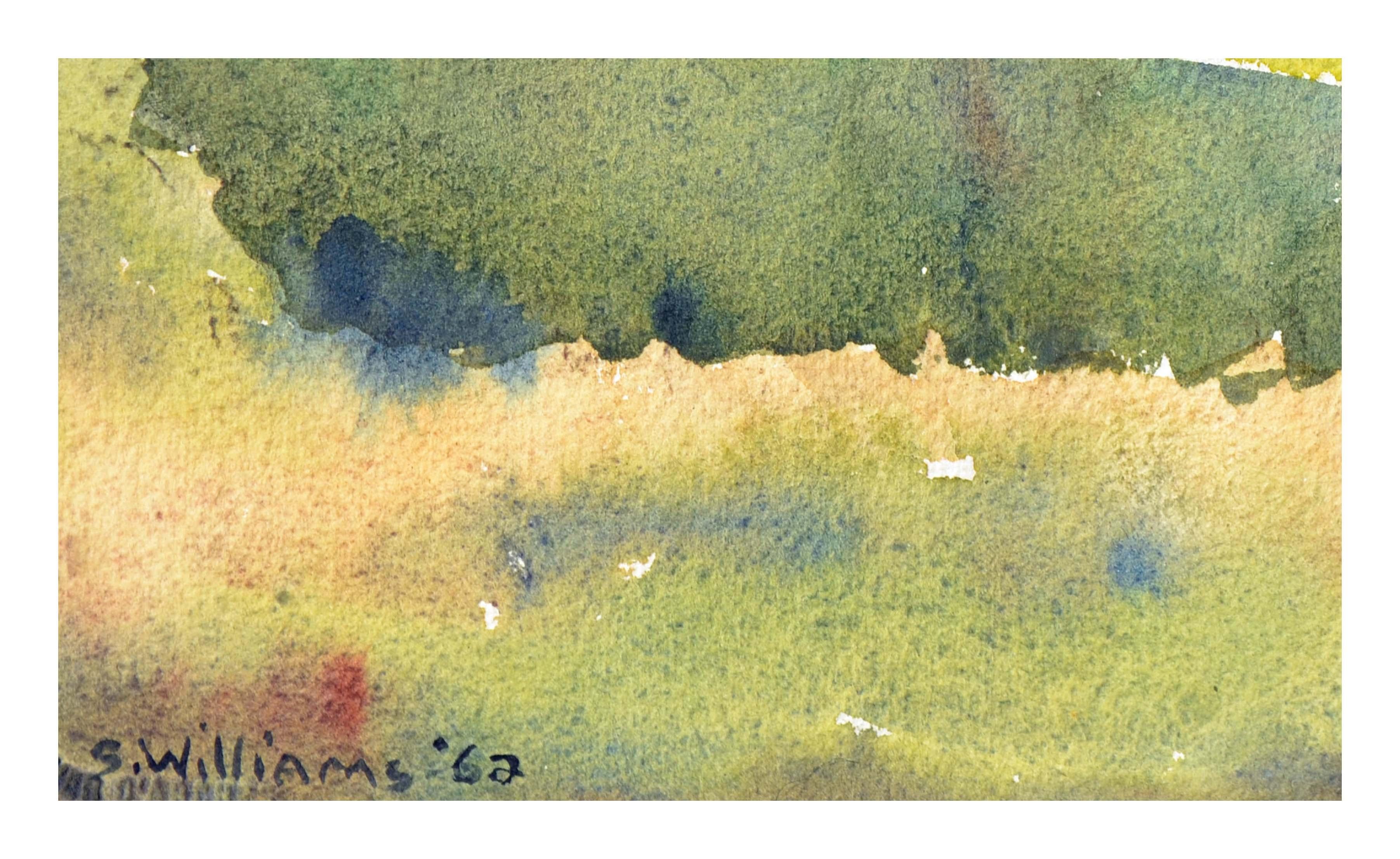 Mitte des Jahrhunderts Carmel Valley Adobe-Landschaft (Amerikanischer Impressionismus), Art, von Sidney Williams