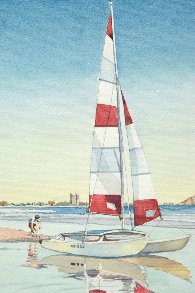 catamaran watercolor florida