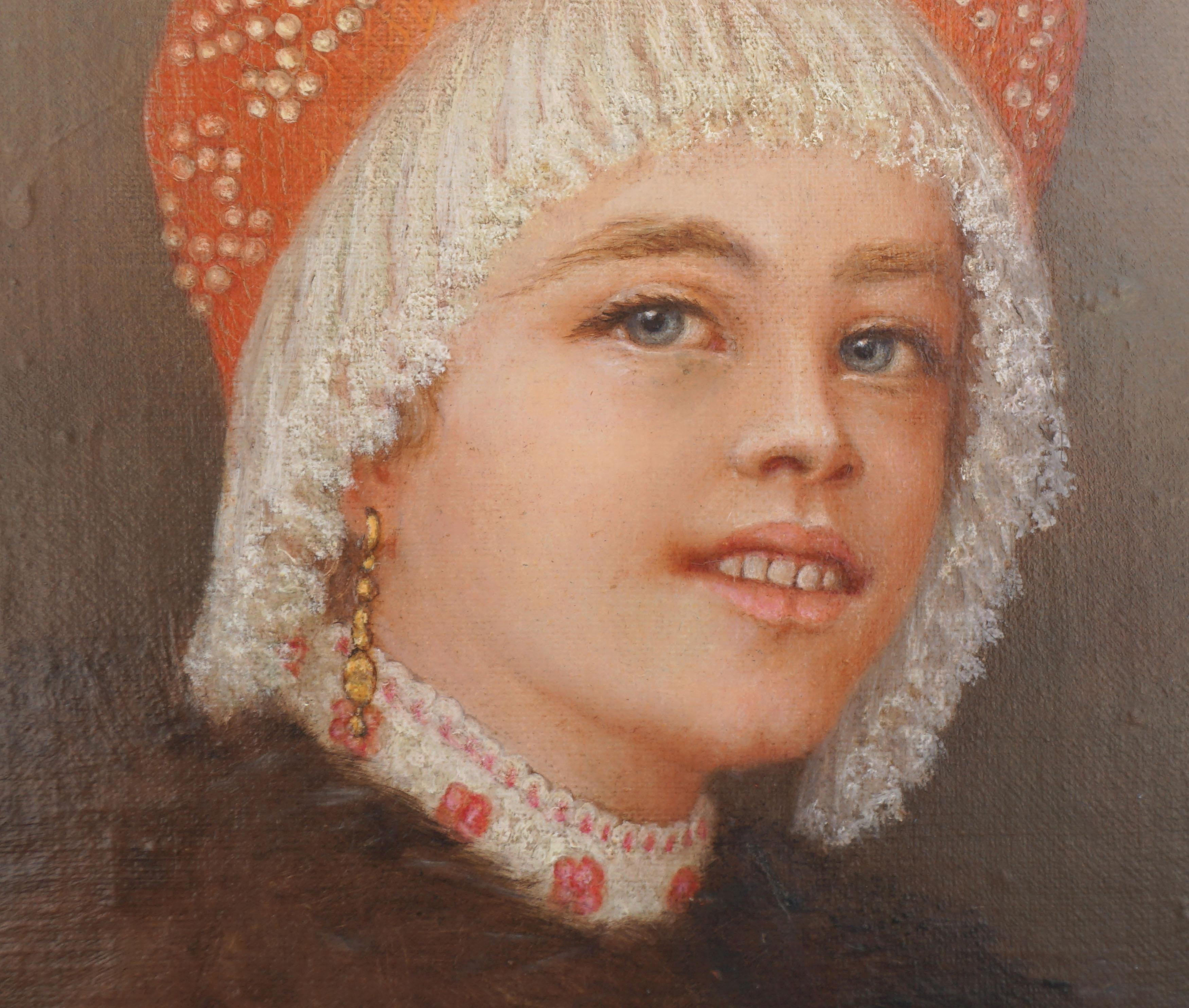 Early 20th Century 1920s Portrait of a Boyarina - Realist Painting by Bell Dibble Taft