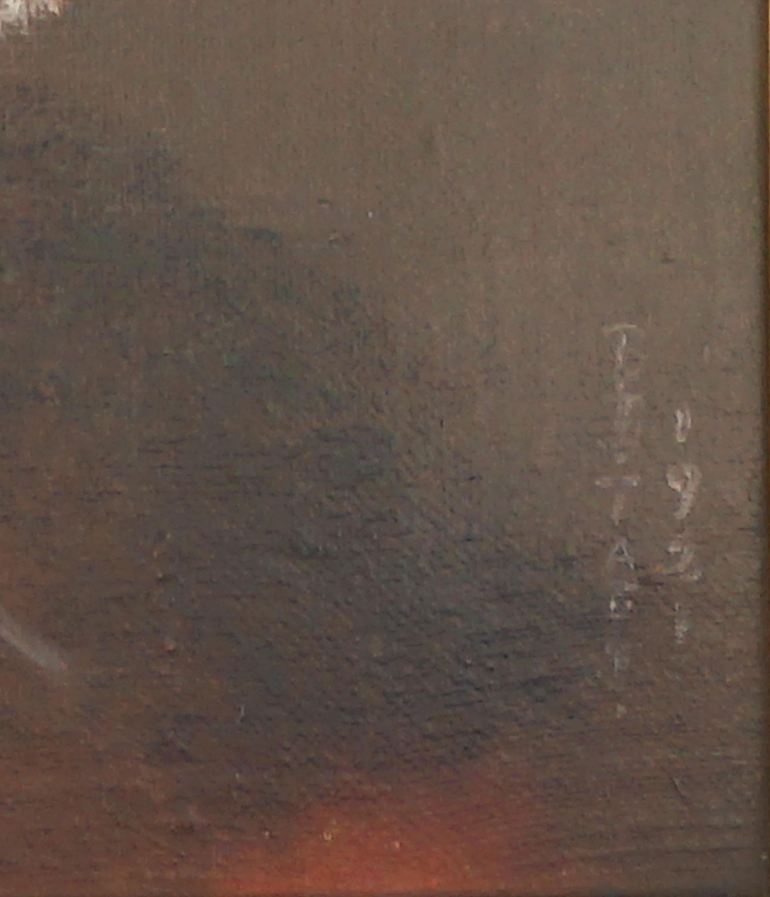 Ritratto di boiarda dei primi del Novecento, anni '20 - Portrait Painting Marrone di Bell Dibble Taft