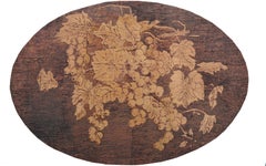Late 19th Century Grape Vine Pryography Wood Burning Art, Double Sided