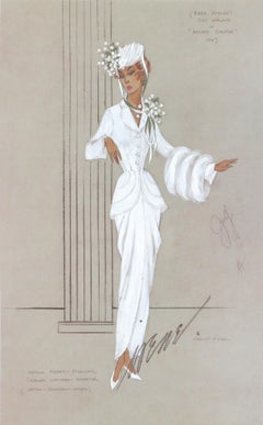 Judy Garland in "Easter Parade", Mid Century Figurative Lithograph with Glitter