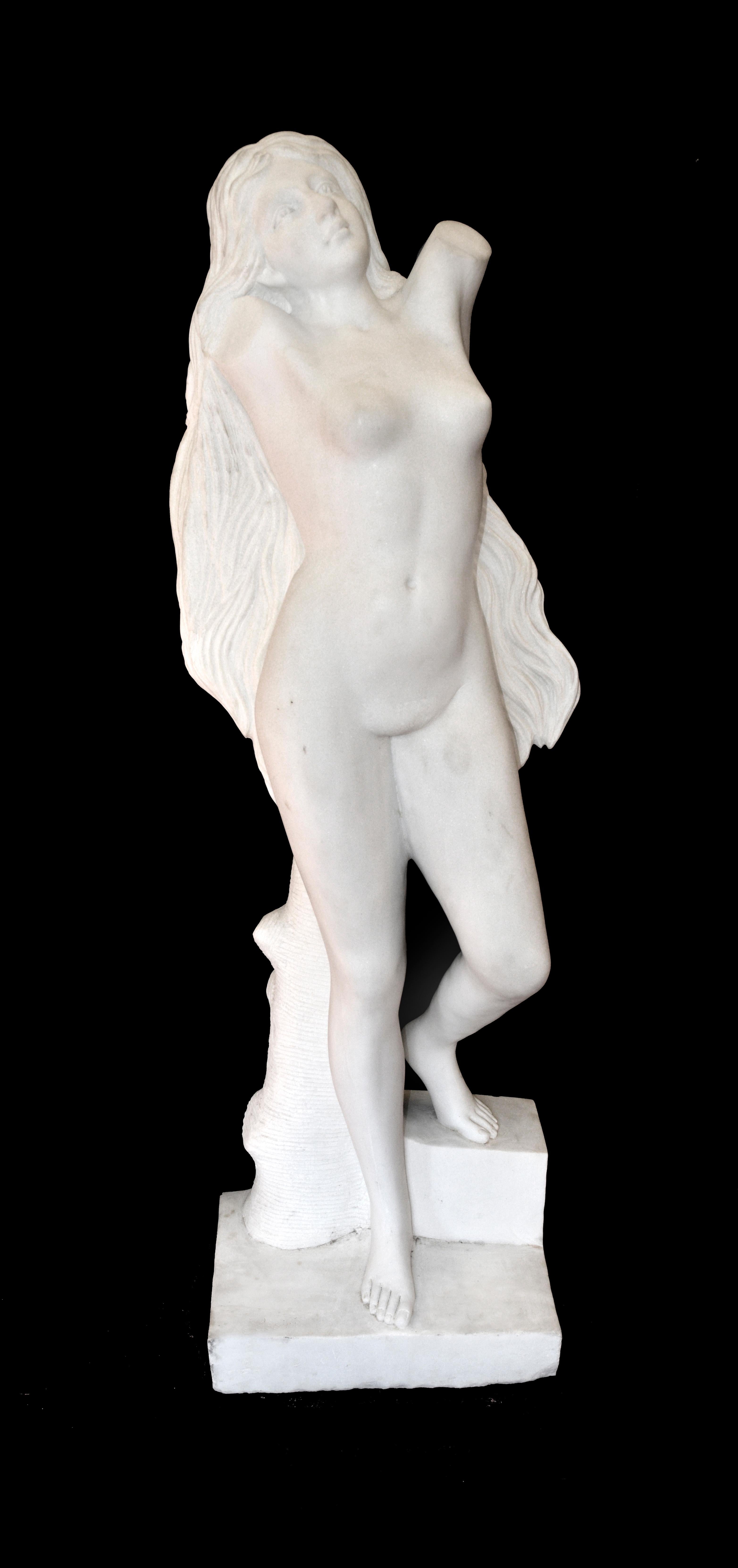 M Passini Figurative Sculpture - Venus Monumental Marble Statue Passini 