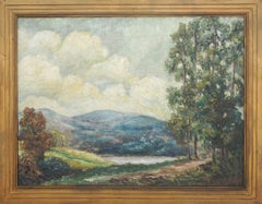 Early 20th Century California Hills Plein Air Landscape, 1920s