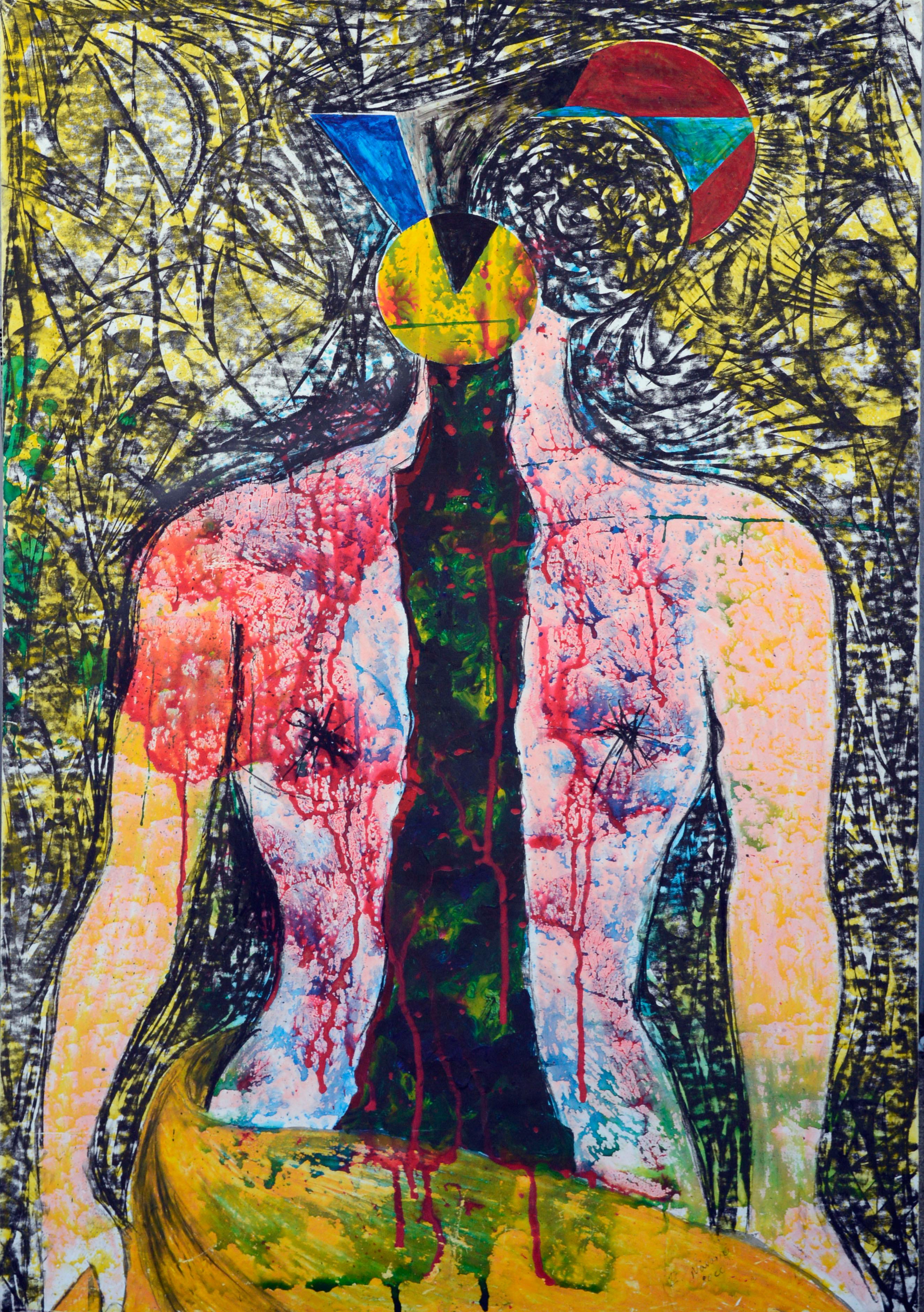 Figura astratta Donna che emerge