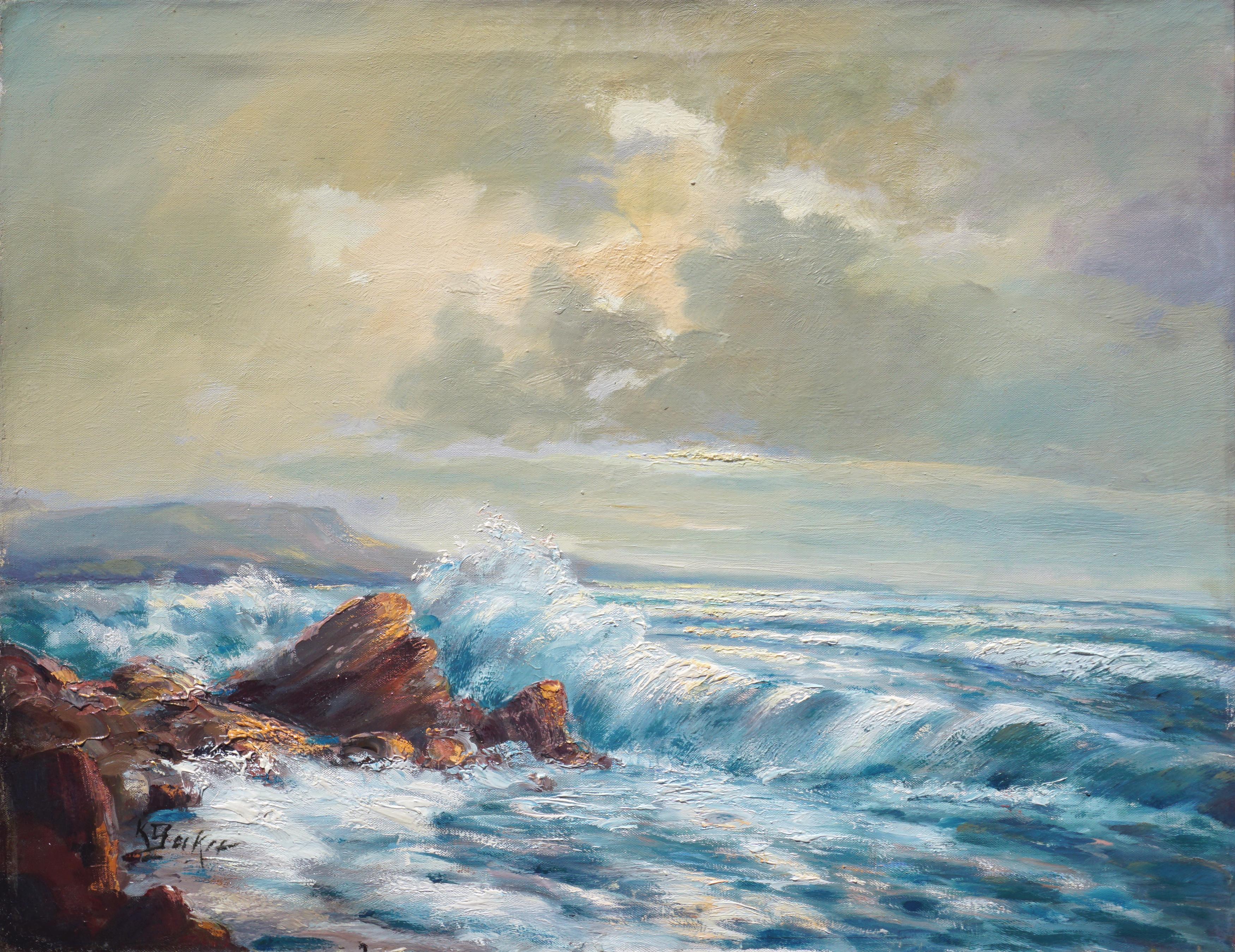 Kay Baker Landscape Painting - Point Lobos Carmel Seascape