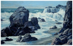 Pacific Grove, California Seascape Impasto