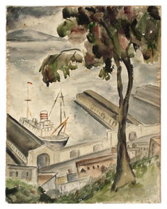 dorothy crawford 1940
s San Francisco Piers Landscape