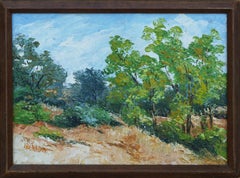 Plein Air California Summer Oaks Landscape by Sylvia Schliep