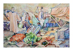 The Oriental Market Genre Painting