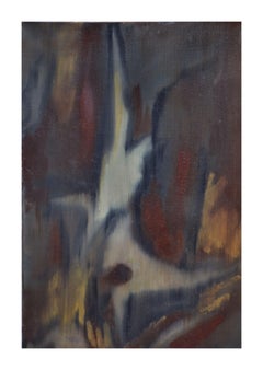 Expressionniste abstrait moderne du milieu du siècle dernier, ton terre