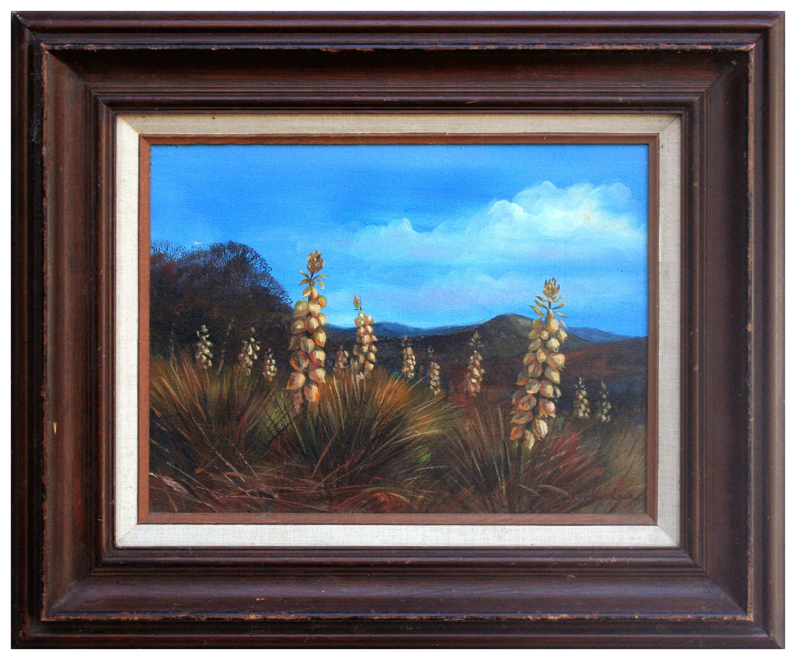 W. K. Lee Landscape Painting - Tequila Futures Agave Harvest, Vintage Landscape