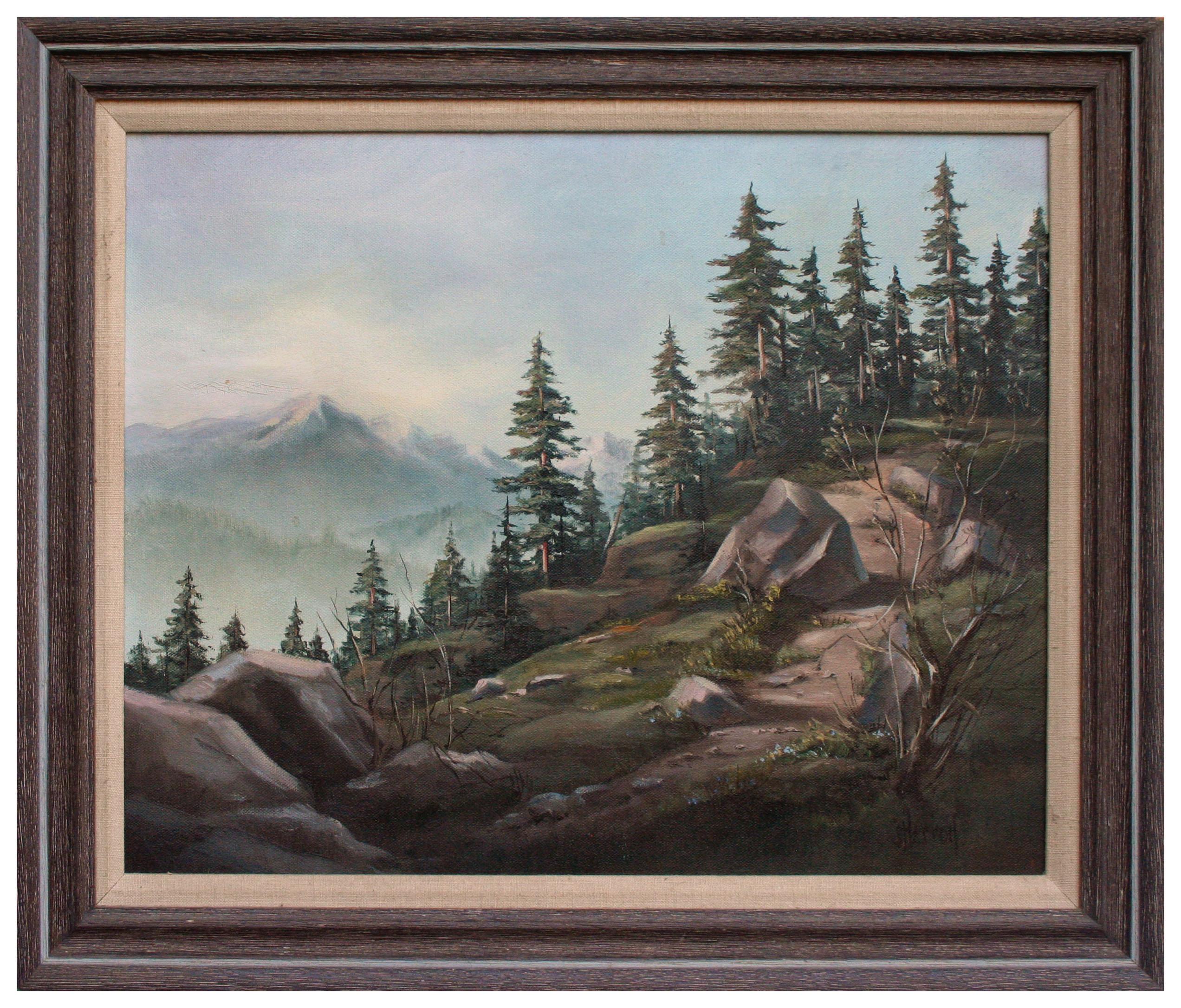 Jean Herron Landscape Painting - Pacific Northwest Mountain Landscape 