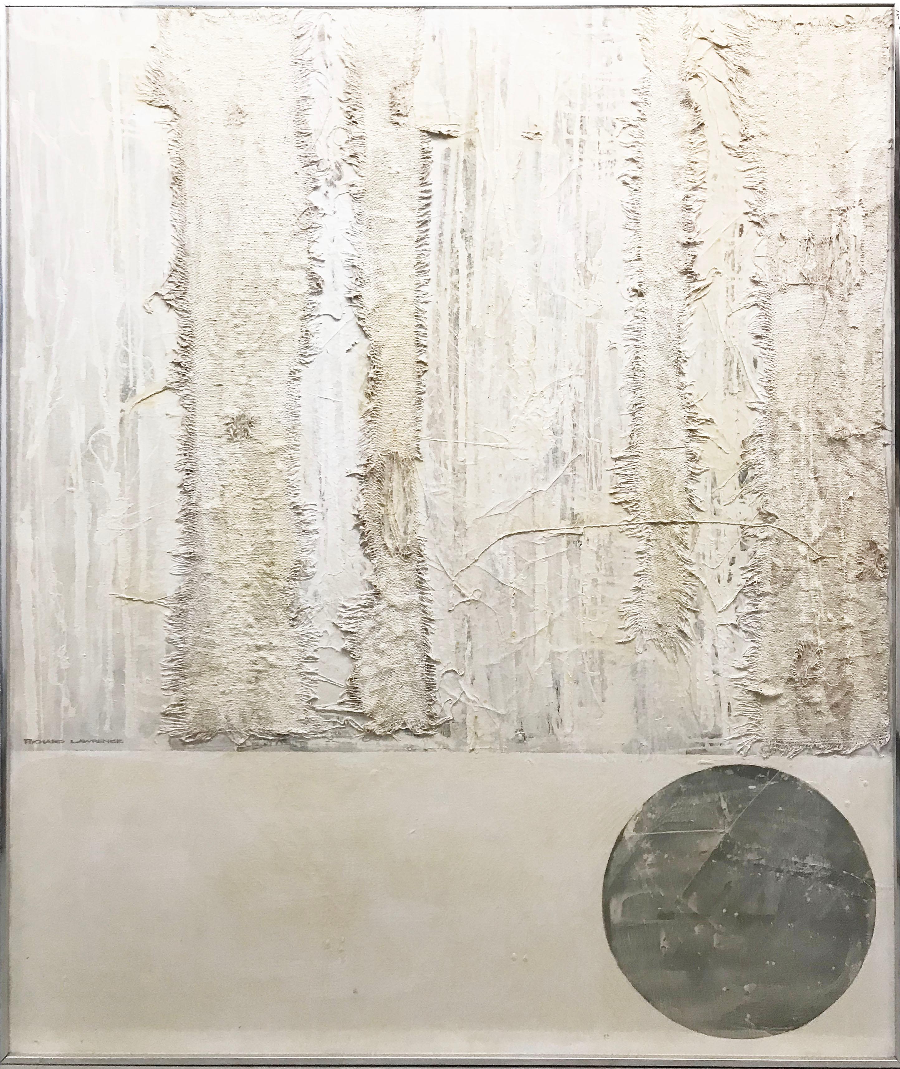 Richard Lawrence Abstract Painting - Large Scale Modernist Abstract Square and Circle