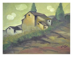 Modernist French Countryside Landscape