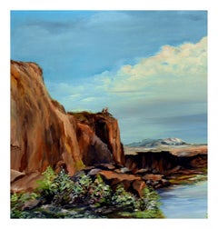 Baja California View, Vintage 1970's Coastal Landscape by E.C. Madison