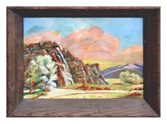 Mid Century Palm Springs Andreas Canyon Desert Landscape by Wayne Musser