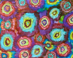 Color Burst Flower Abstract