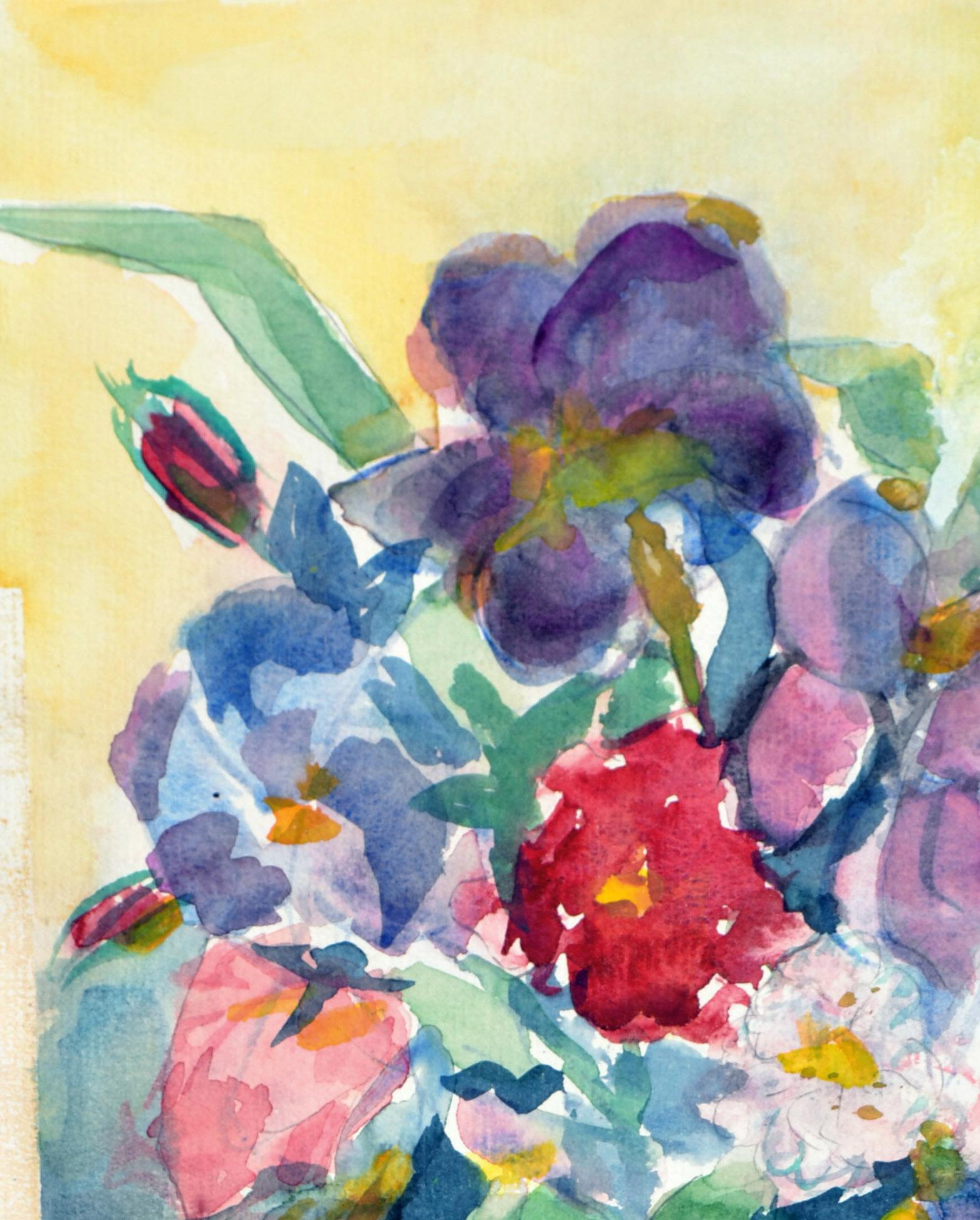 Bouquet with Blue Vase Floral Still-Life  3