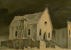 Mid Century Ghost Town, Sepia Landscape