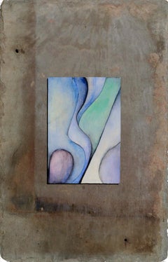 Used Abstract Composition Mounted on Slate