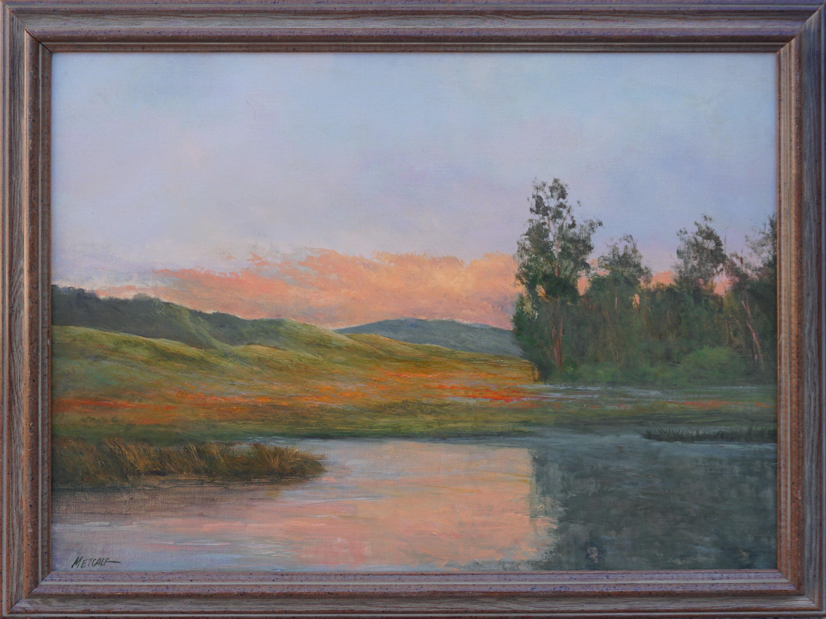 Thomas William Metcalf Landscape Painting - California Gold Landscape
