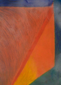 "Untitled #3" - Large Scale Pastel Geometric Color Field Abstract